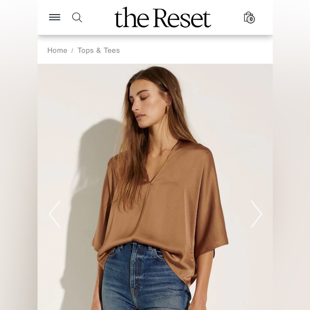 The Reset Satin V Pullover